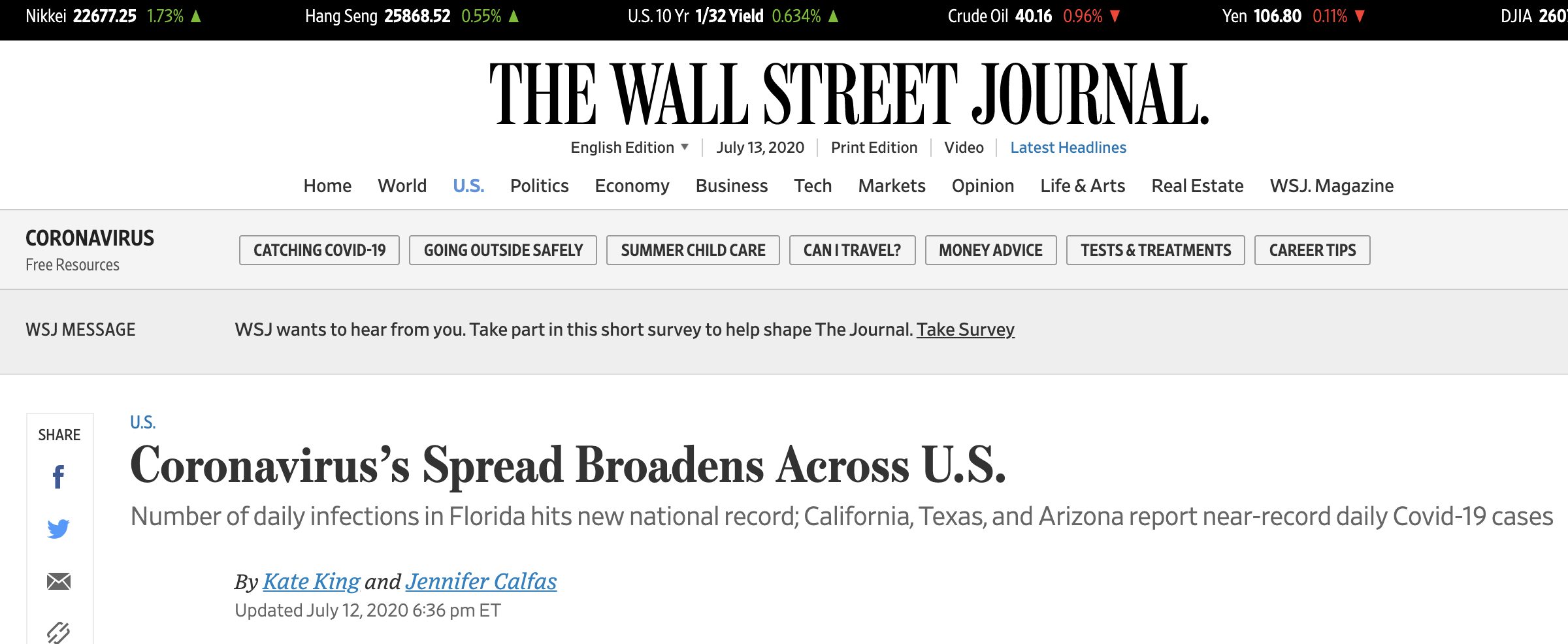 美国单日新增新冠肺炎确诊病例数缘何屡破纪录?